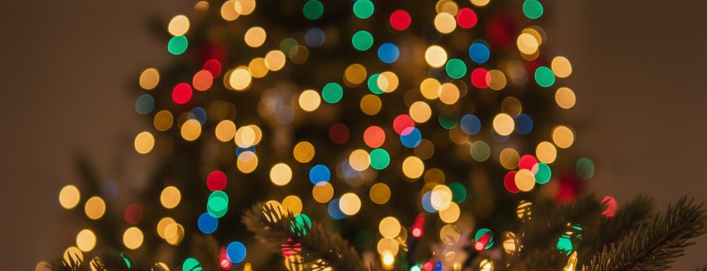 bokeh christmas lights Columbia