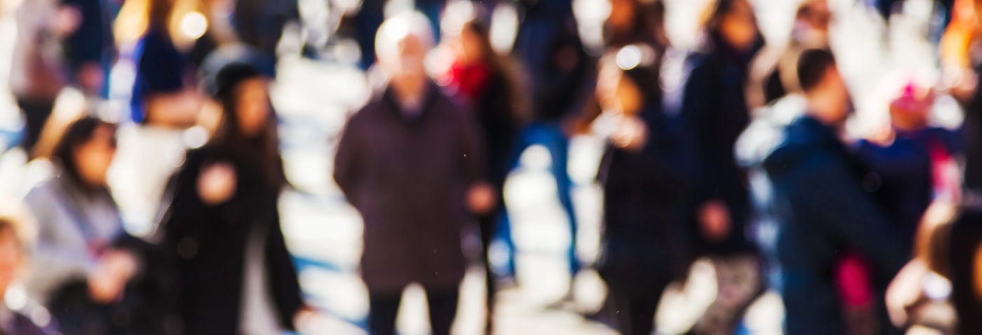 crowd walking Columbia